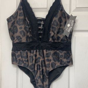 Crazy Train Leopard One Piece Swimsuit XL
